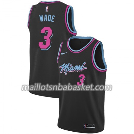Maillot Homme Miami Heat Dwyane Wade 3 2018-19 Nike City Edition Noir Swingman Maillot Homme Miami Heat Dwyane Wade 3 2018-19 Nike City Edition Noir Swingman